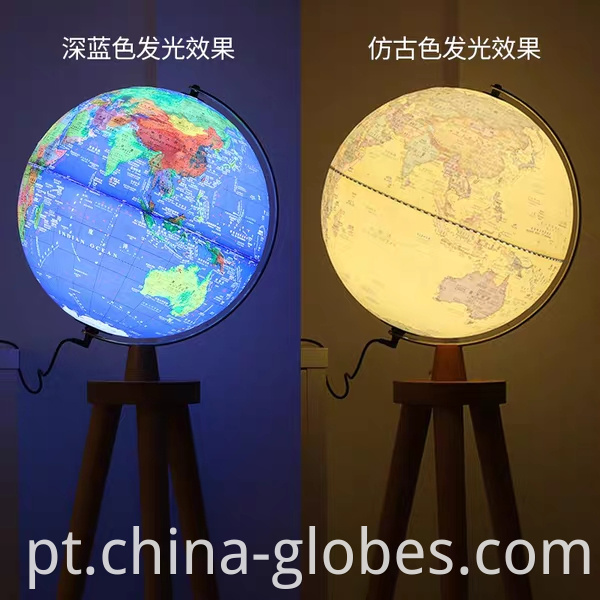 illuminated floor globe